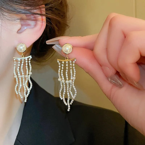 Luxury Golden Bling Earrings