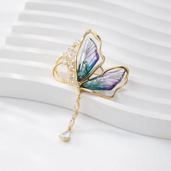 Shaded Butterfly Pin Brooch (J)