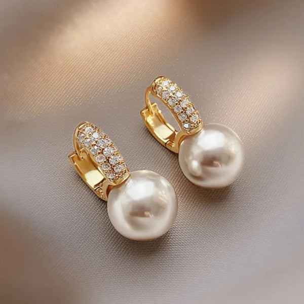 Korean Golden Inlaid Zircon Pearls