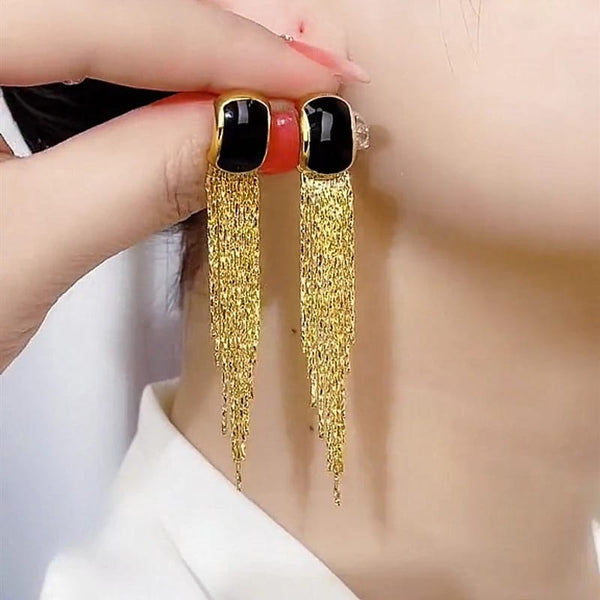 Black Golden Earrings