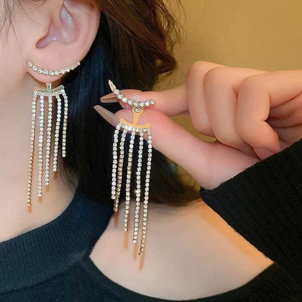 Sparkle Rhinestone Dangle Earrings