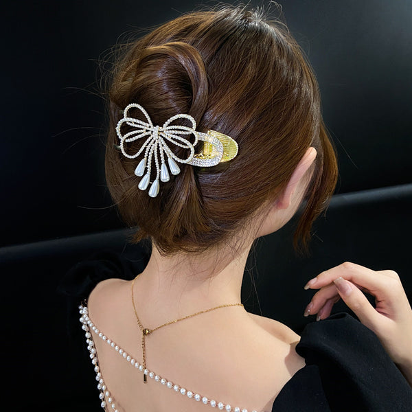 Butterfly Korean Pearl Clip