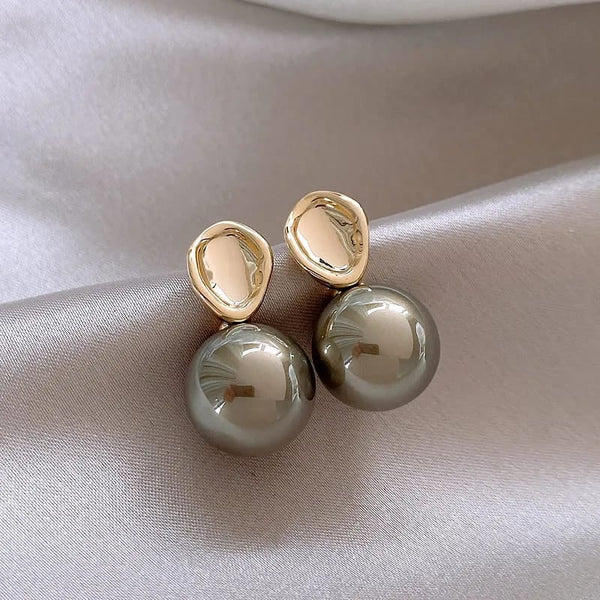 Niche Korean Pearl Tops (Grey)