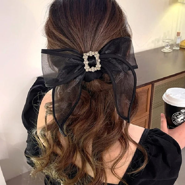 Organza Hair Bow (Pony Tail)