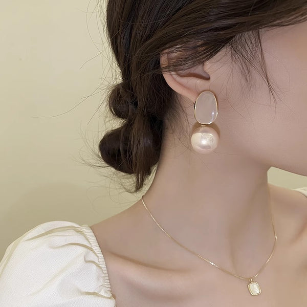 French Classic Imitation Drop Earrings