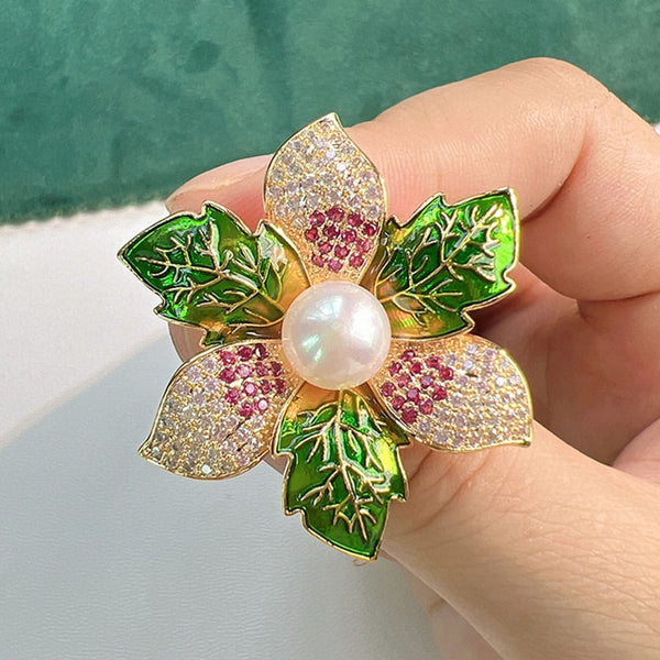 Green Pine Brooch (B3)