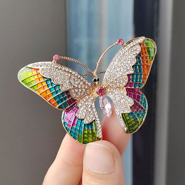 Multi Colored Butterfly Brooch (B5)