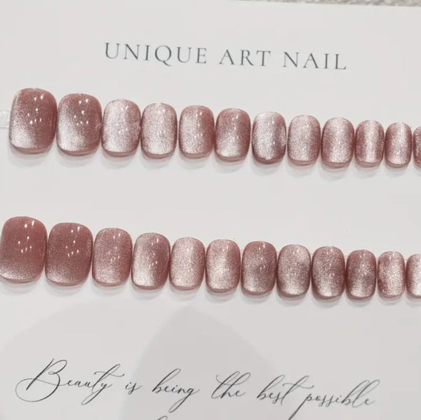 Clear Gel Cat Eyes Press On Nail Nails A7