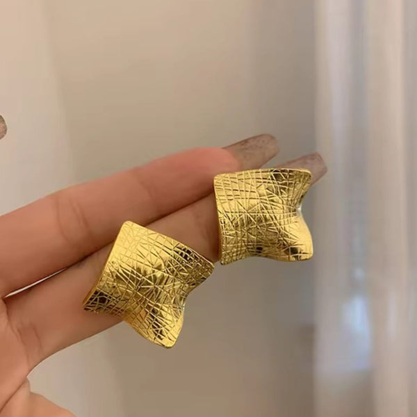 Golden Geometric Earrings