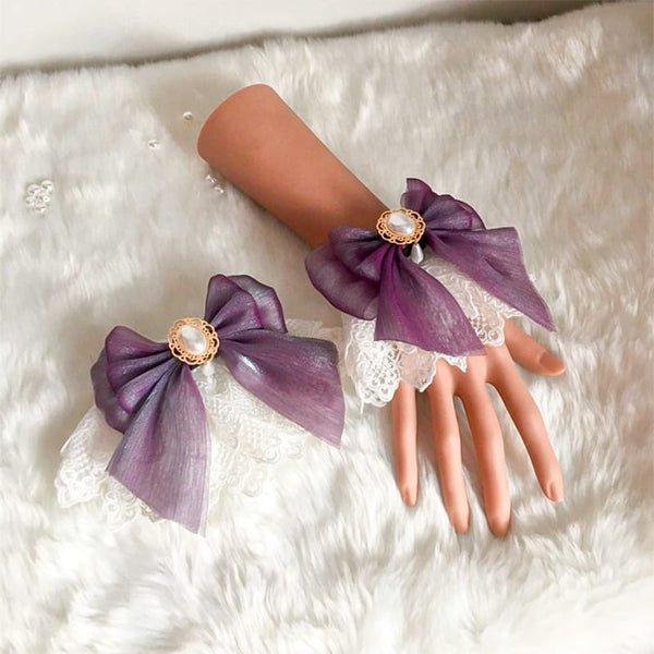 Lace Wrist Cuff (Purple)