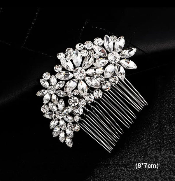 Awesome Flashy Silver Comb Clip (A)